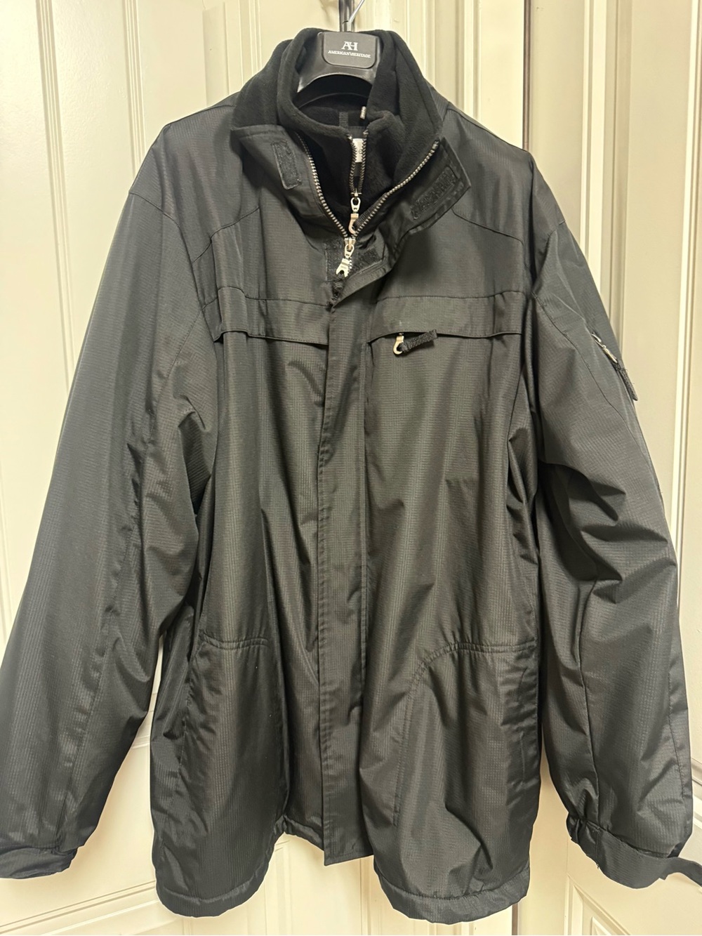Calvin Klein Black Men's Weather-Resistant Shell Jacket
